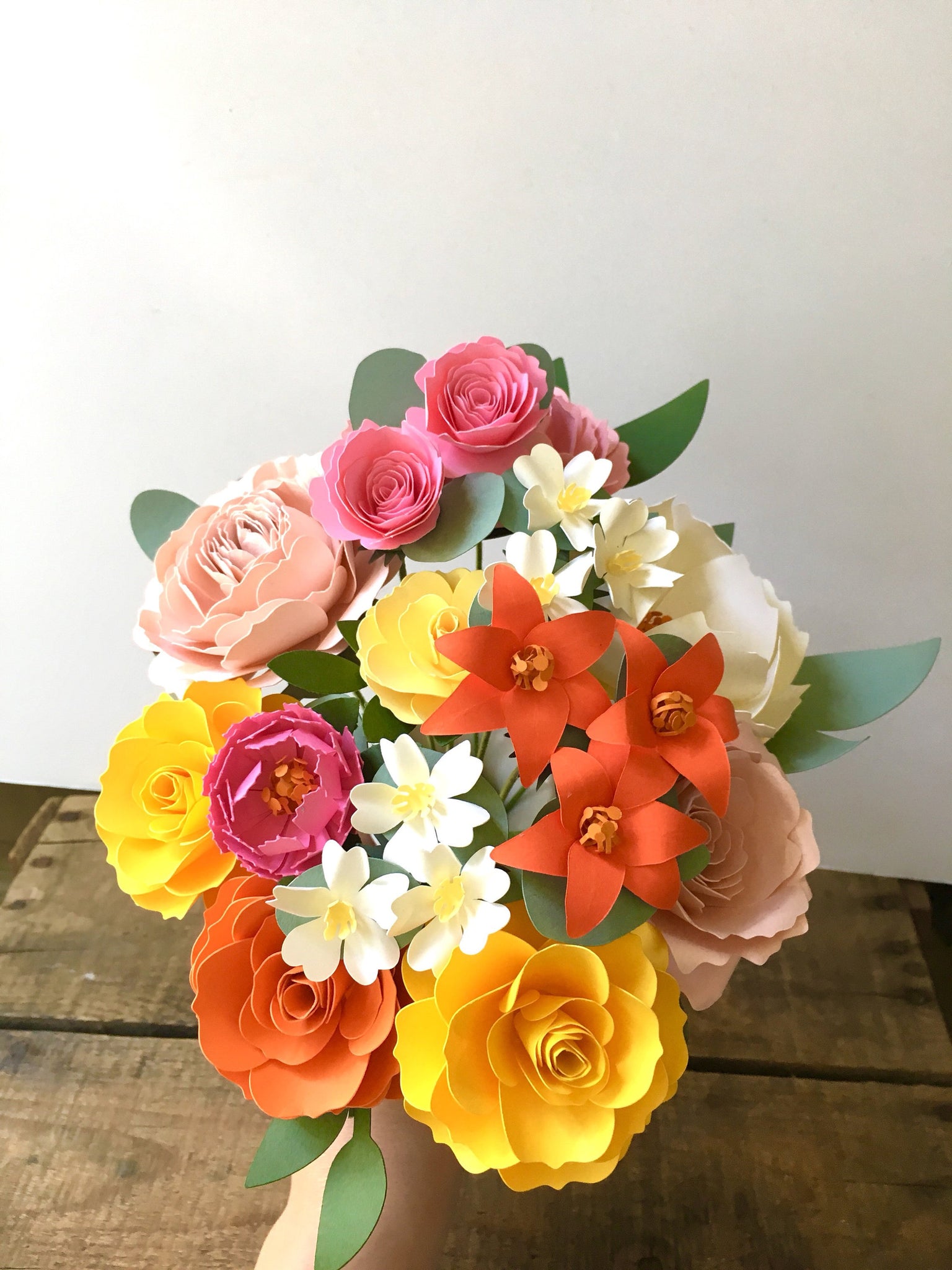 Spring Paper Flower Bouquet - Medium Bouquet – The Flower Craft Shop