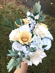 White, Ivory, and Cream Paper Flower Bouquet - Large Bouquet - Custom Bouquet